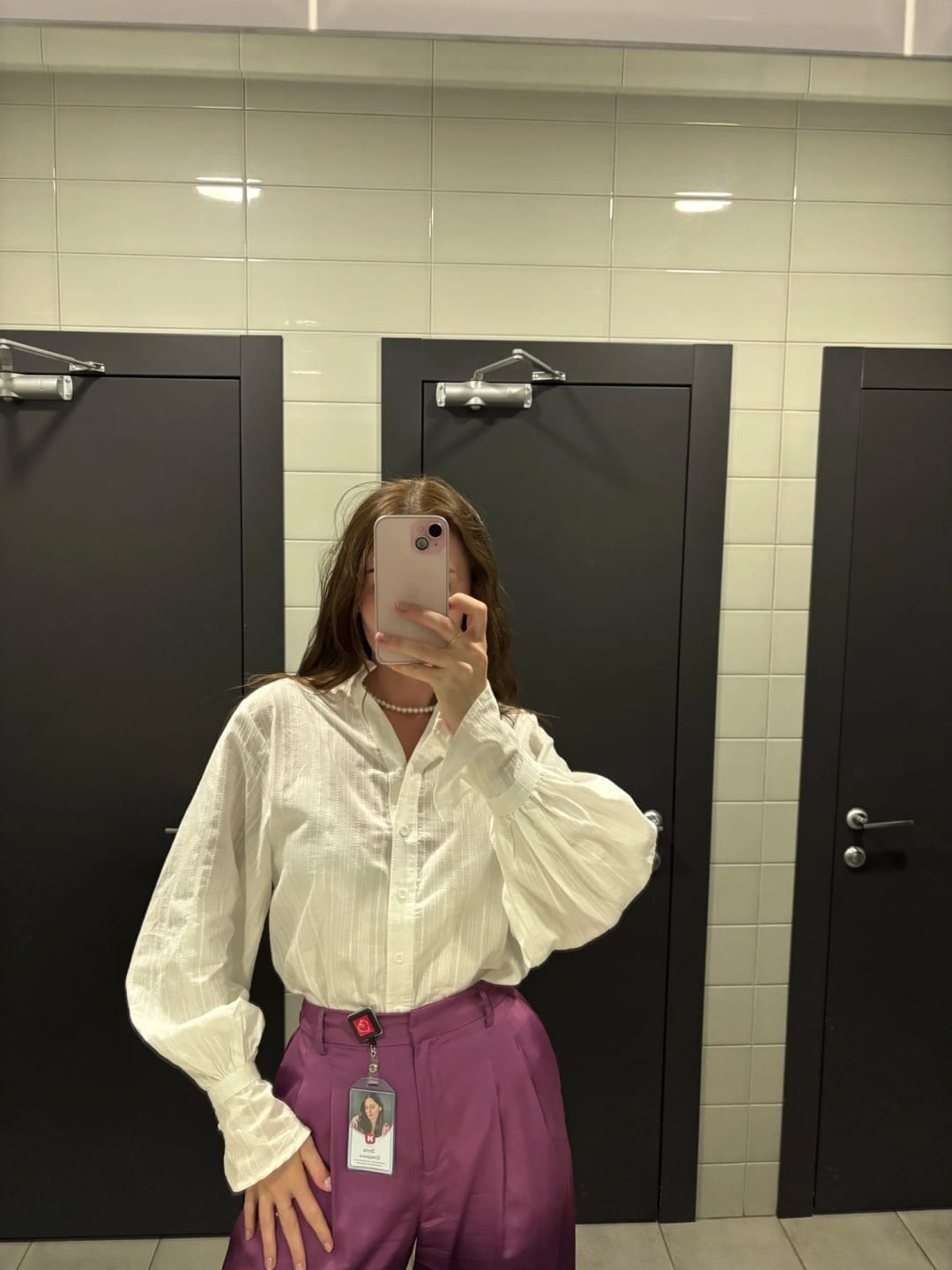 Customer photo review of Marielle Oversized Blouse