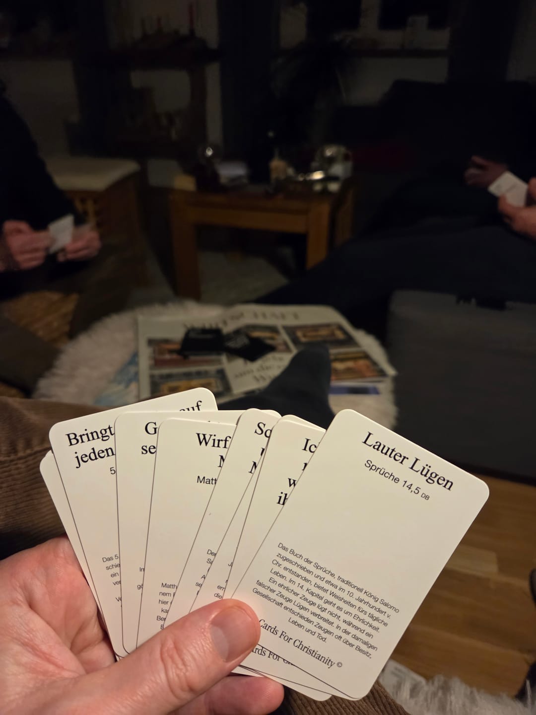 Customer photo review of Cards For Christianity