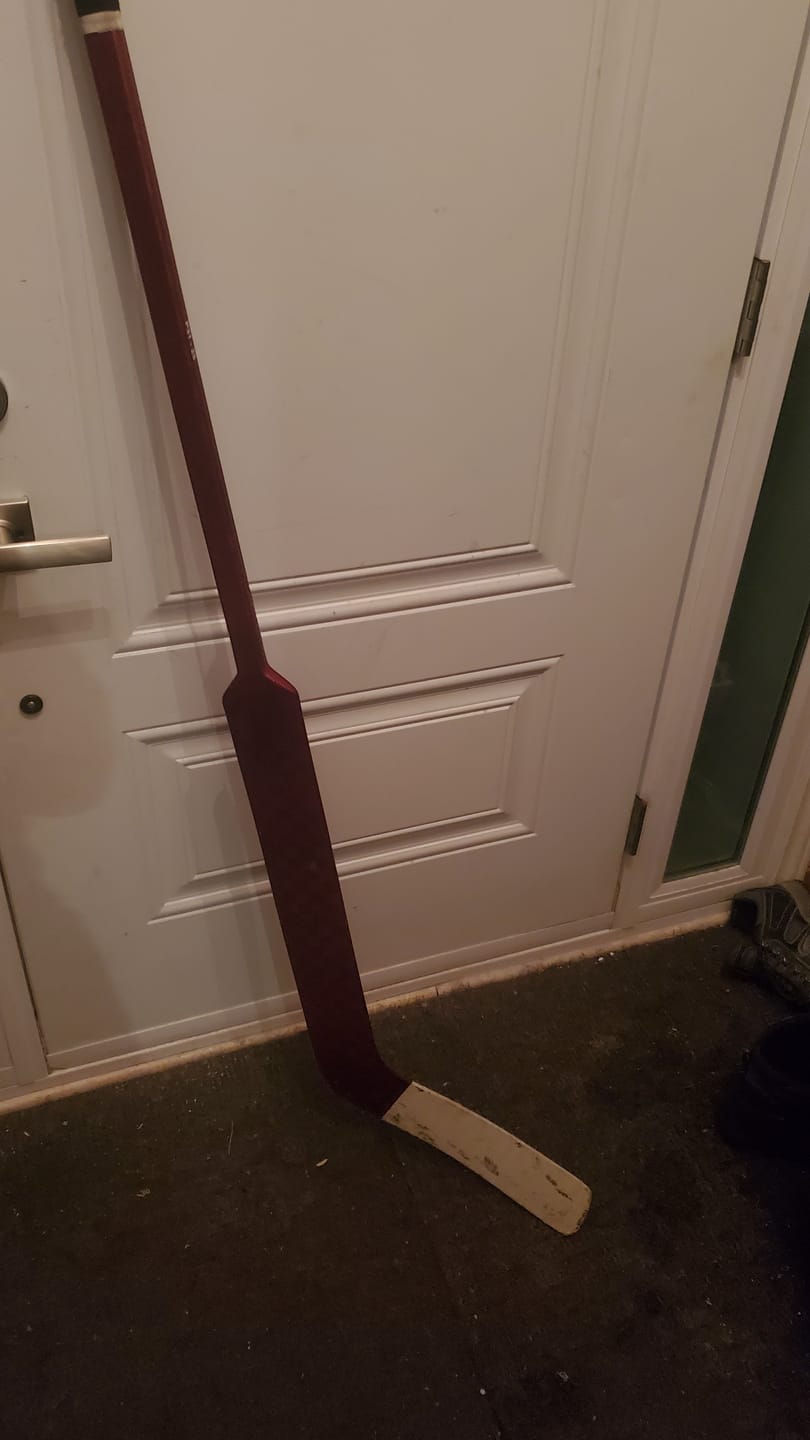 Customer photo review of Prototype Extralite Dark Red Goalie Sr (600g)