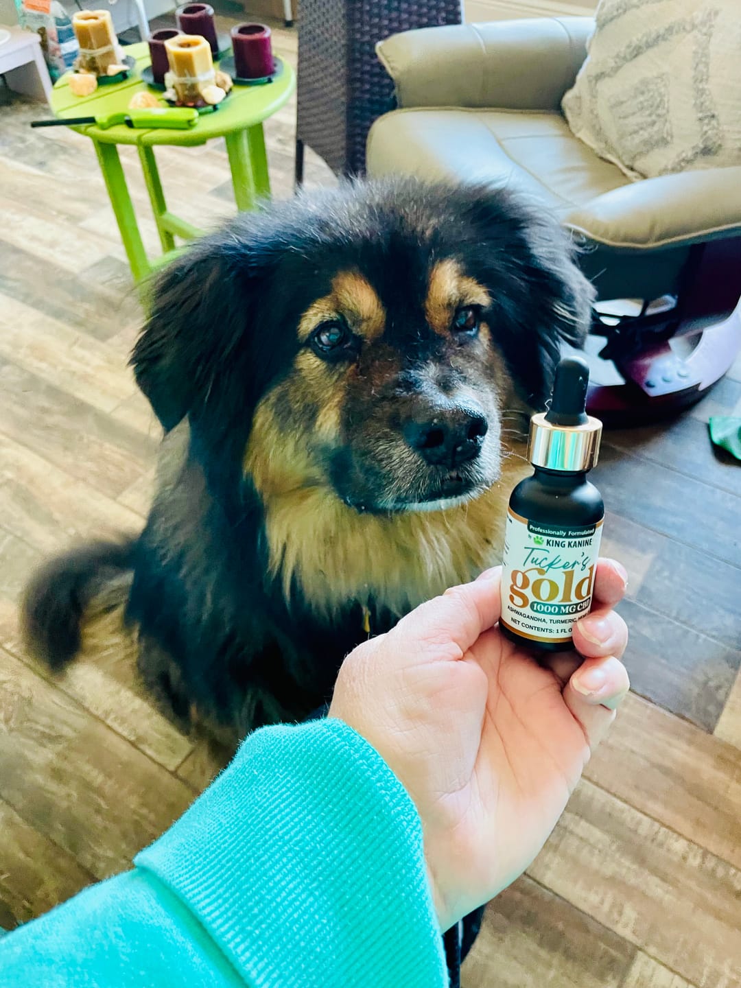 Customer photo review of Tucker's Gold 1000MG