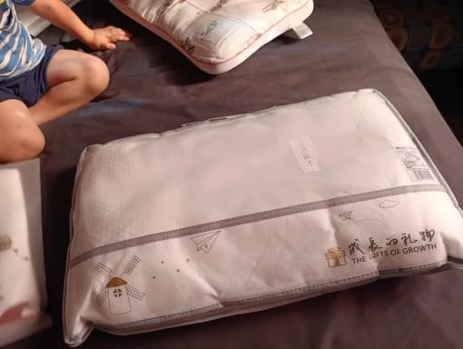 Customer photo review of Ergonomic Kids Pillow