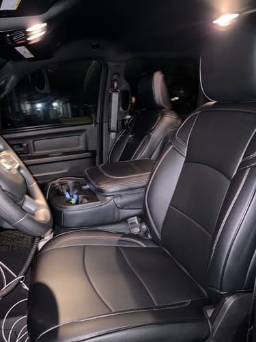 Customer photo review of 2019+ Dodge Ram 2500 3500 Leather Seat Covers