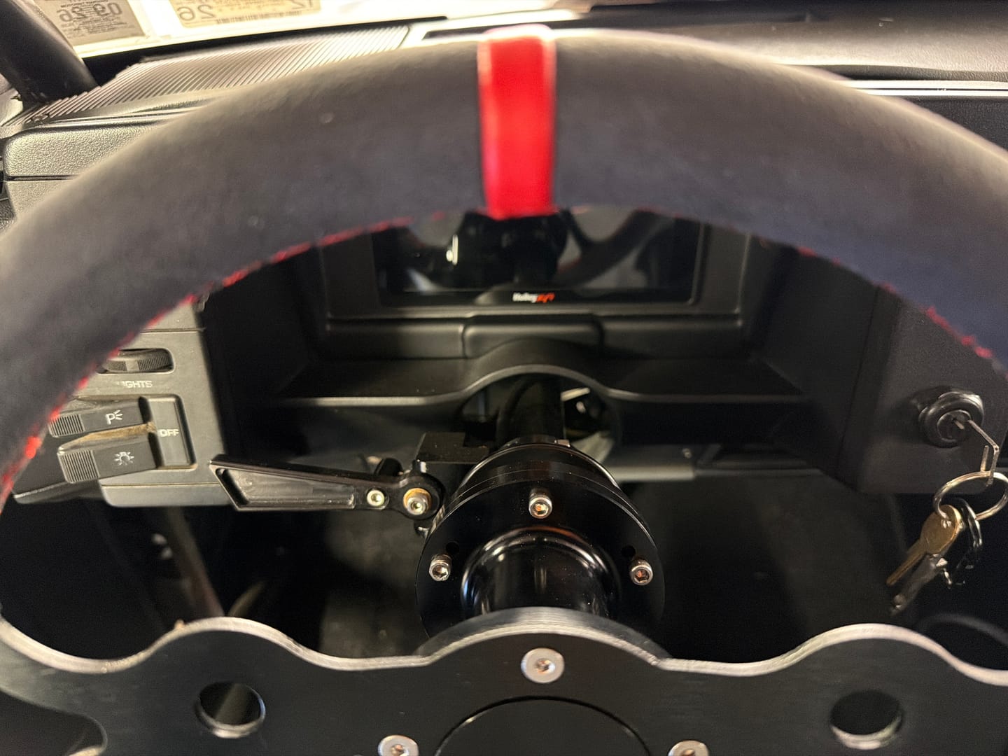 Customer photo review of Steering Column Extension 3.5" for 5 or 6 Bolt Steering Wheels and Quick Disconnect