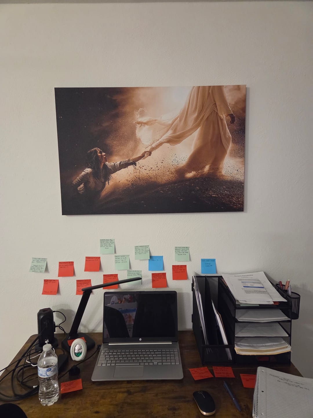 Customer photo review of Woman Touches the Hem of Jesus’ Garment Christian Wall Art Canvas