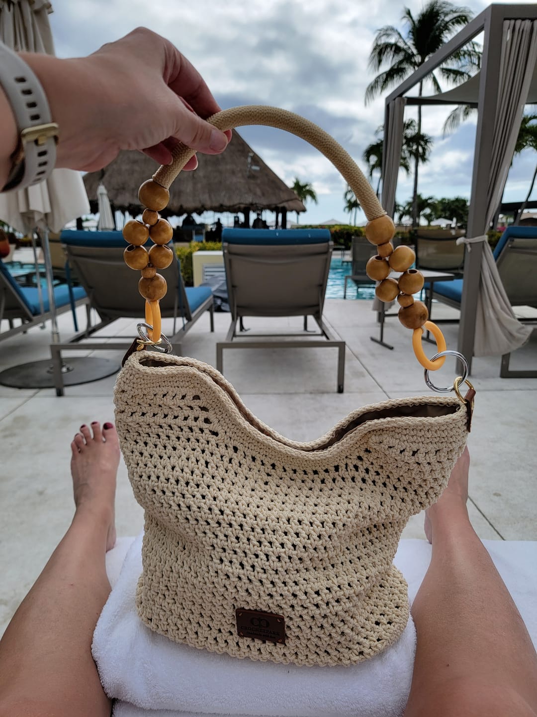 Customer photo review of CrochetPark™ Sunny Beach Tote crochet kit