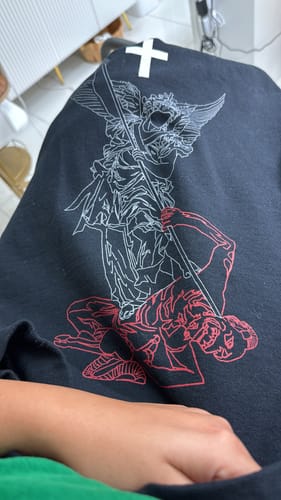 Customer photo review of SAINT MICHAEL Hoodie