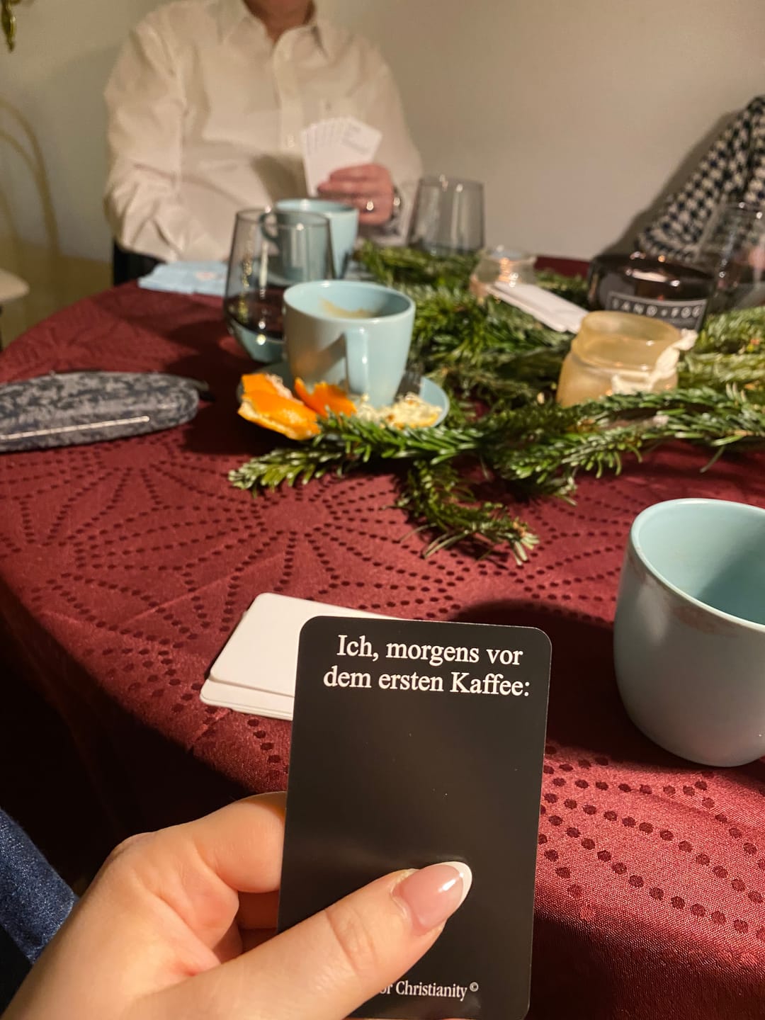 Customer photo review of Cards For Christianity