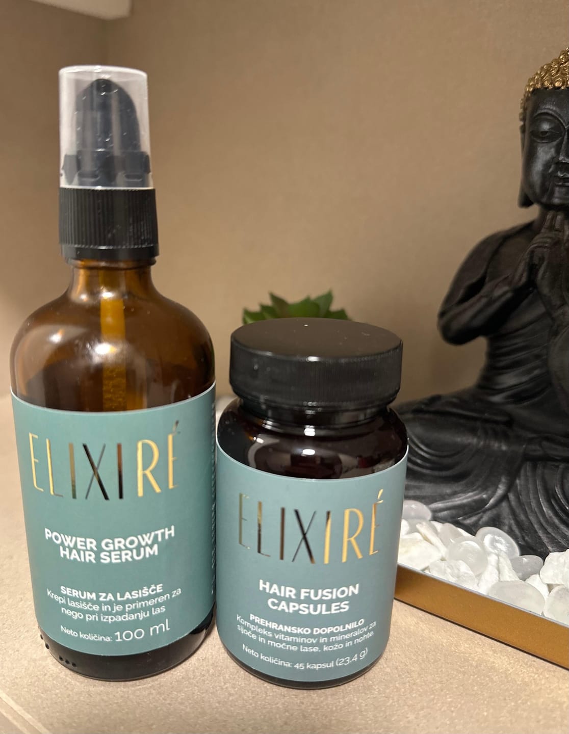 Customer photo review of POWER GROWTH HAIR SERUM, intenzivna nega za goste, sijoče lase brez izpadanja
