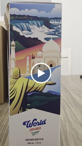 Customer video review of World Explorer Bottle + Stickers