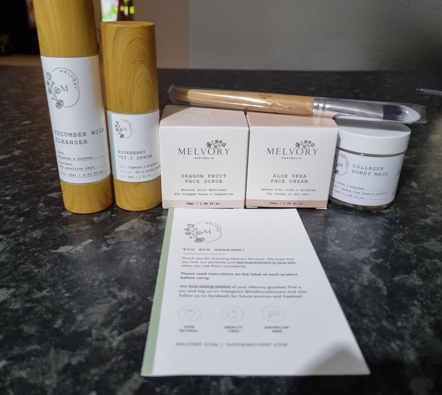 Customer photo review of Cucumber Milk Cleanser