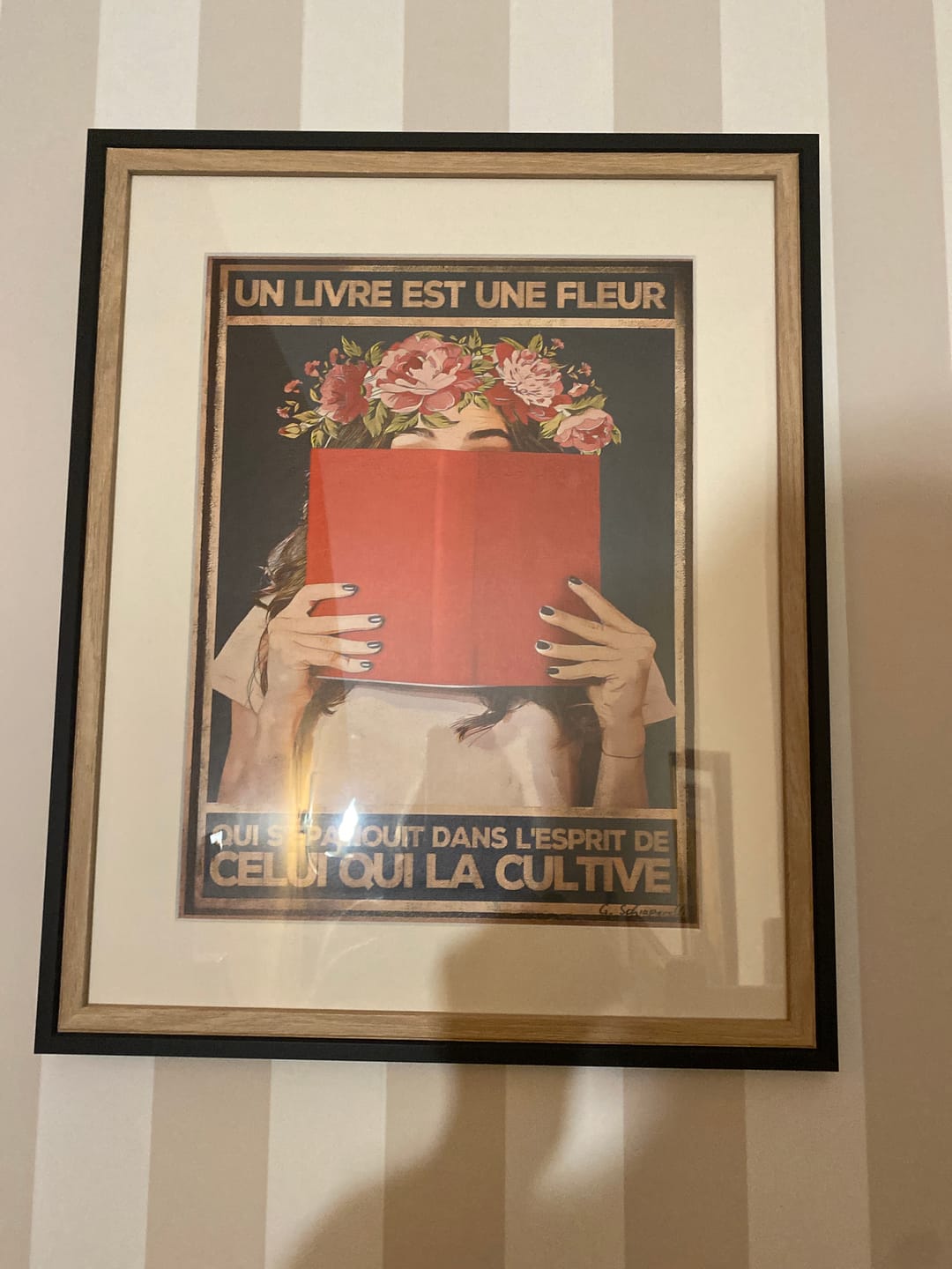 Customer photo review of Un livre est une fleur qui s'épanouit dans l'esprit de celui qui la cultive
