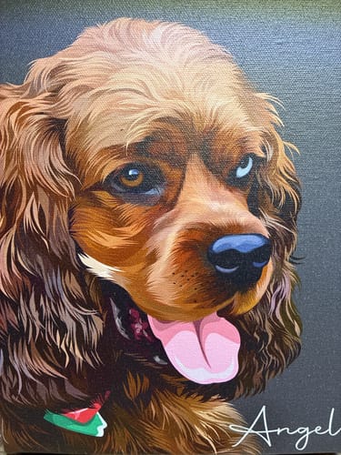 Customer photo review of Pet Art Canvas Wrap