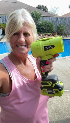 Customer photo review of SEESE Cordless Leaf Blower
