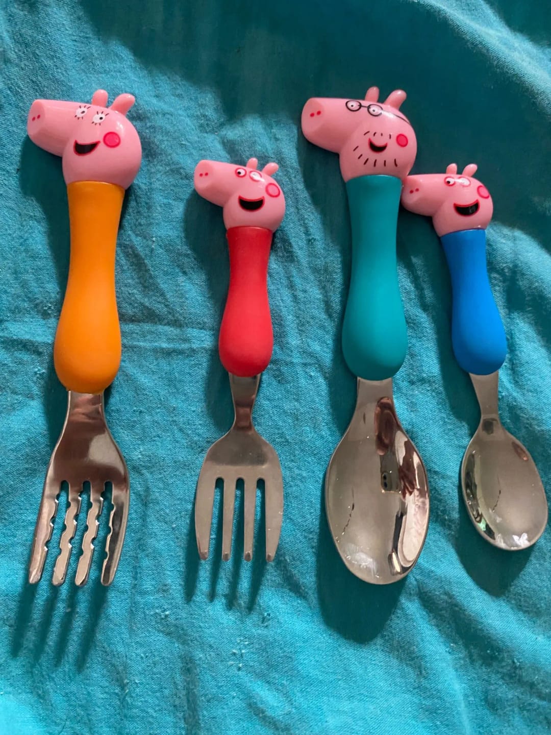 Customer photo review of Peppa Pig Cutlery Set