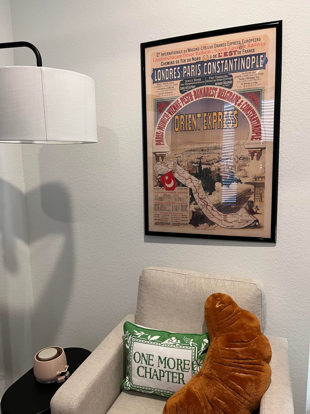 Customer photo review of Orient Express Travel Poster by Imprimerie Chaix, 1888