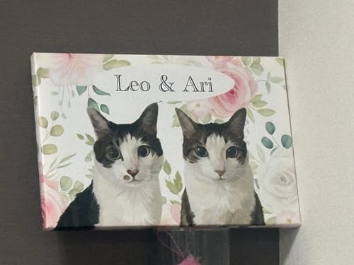 Customer photo review of Petcanvaオーダーメイド ペット似顔絵
