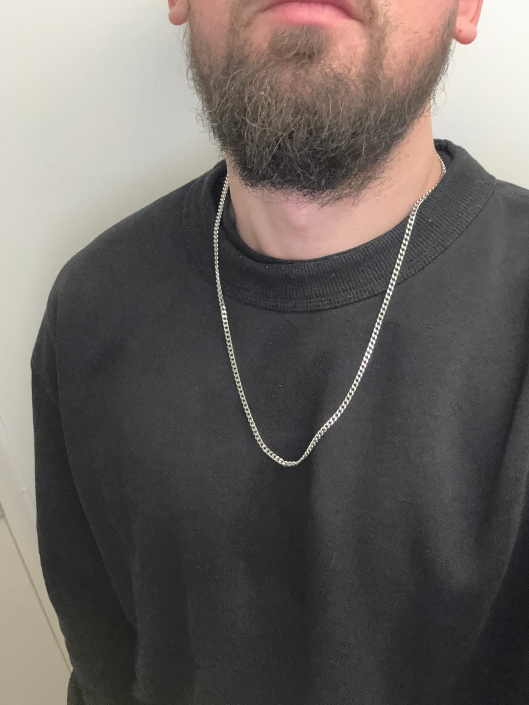 Customer photo review of 3mm Cuban Chain - White Gold