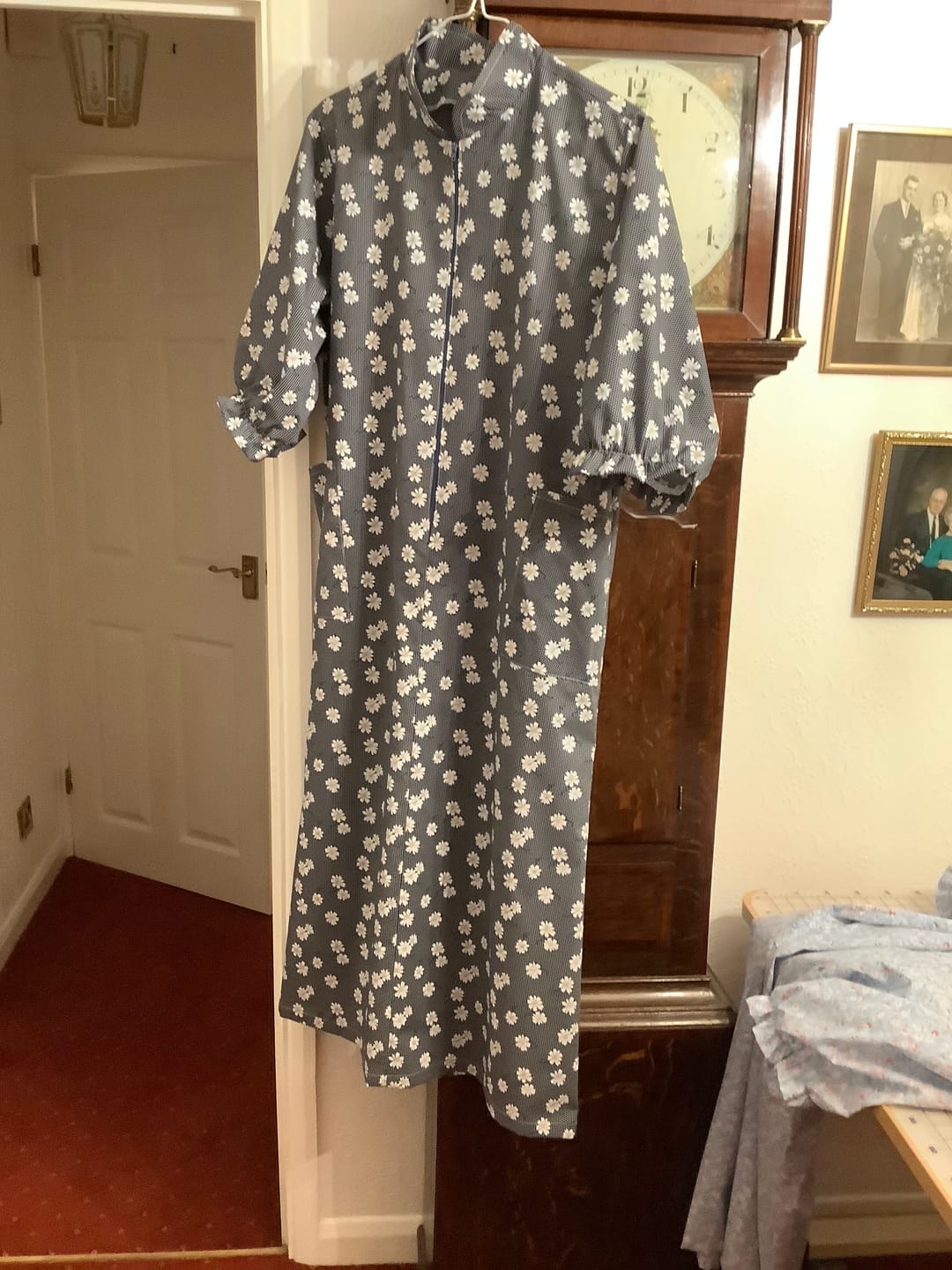 Customer photo review of White Flowers and Polka Dots Polycotton Fabric