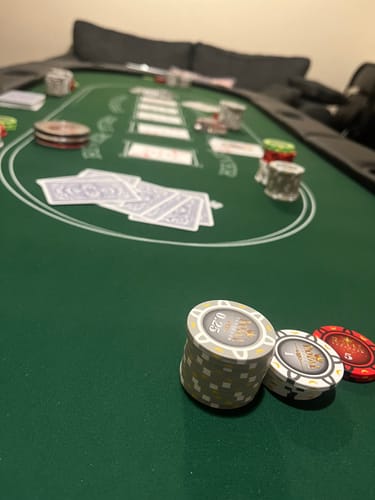 Customer photo review of Poker Chips Set Royal Cardroom 500