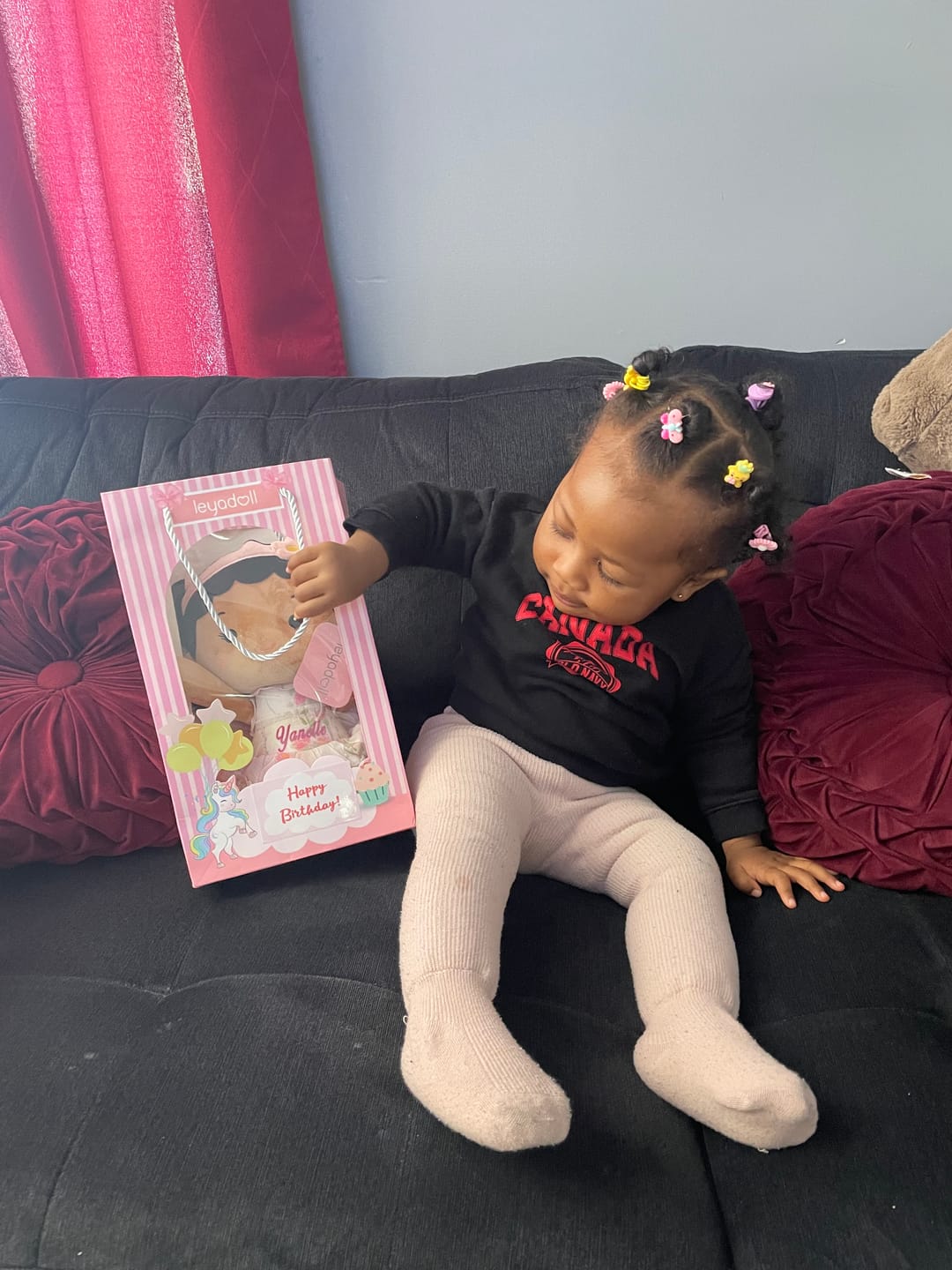 Customer photo review of Leyadoll Soft Plush Personalized Leya Doll, My First Baby Doll
