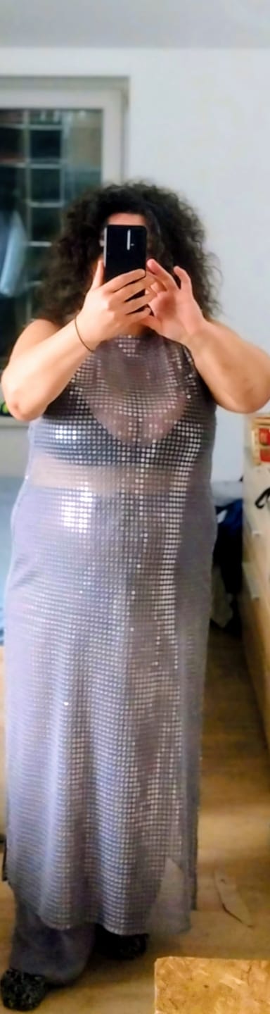 Customer photo review of Sequin Tunic & Pants Co-ord Set