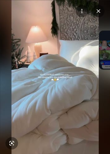 Customer photo review of MarshMellow Comforter