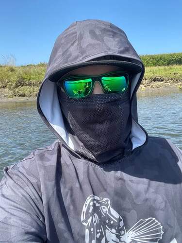 Customer photo review of UPF 50+ Long Sleeve Shirt with Hood and Facemask