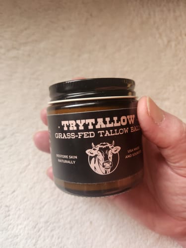 Customer photo review of TryTallow™ Grass-Fed Tallow Balm (4oz)