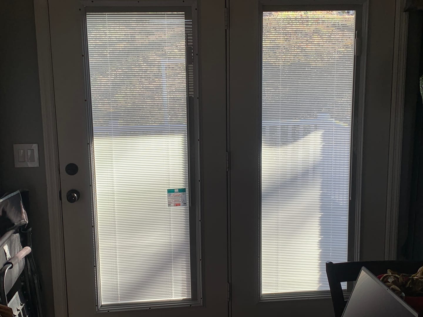 Customer photo review of Raise & Lower Blinds Glass and Frame Kit (Full Lite)