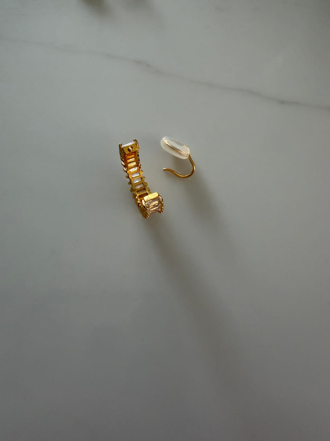 Customer photo review of Olivia Clip On Earrings in Gold