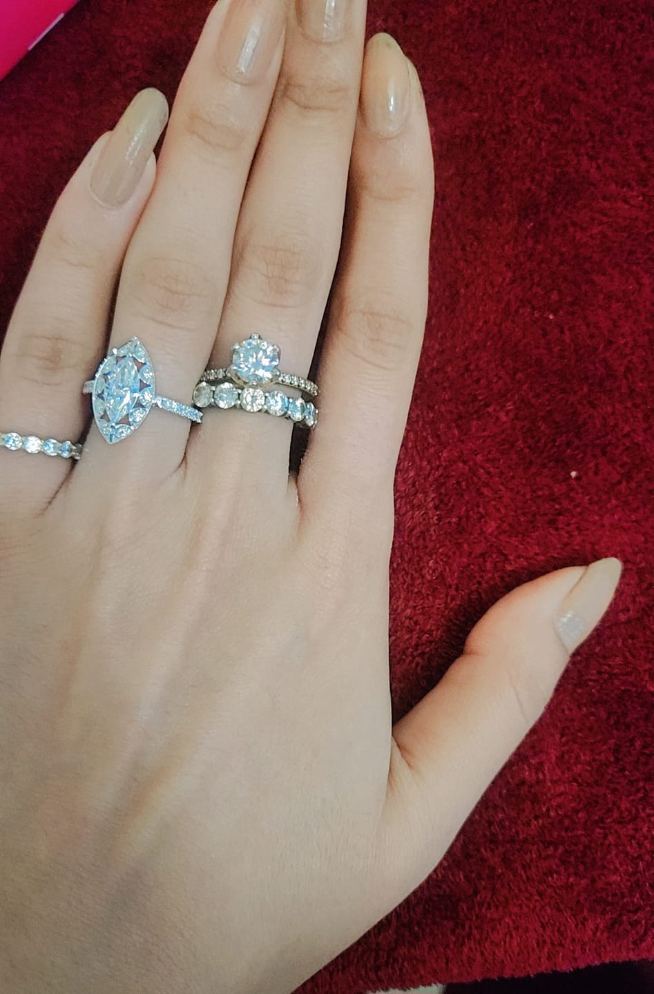 Customer photo review of Bellatrix 1ct Marquise Lab Grown Diamond Ring