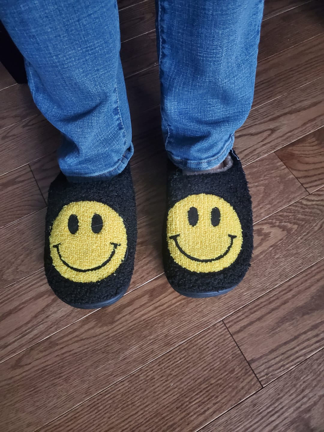 Customer photo review of Happy Face Slippers