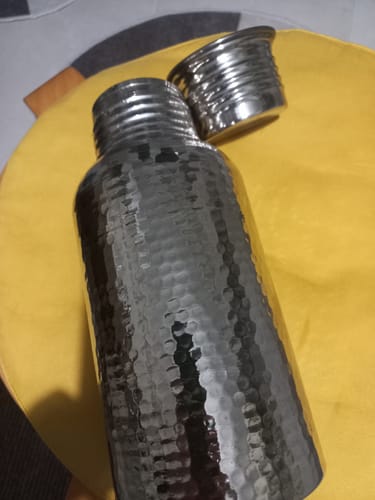 Customer photo review of Dövme, Gümüş Renk Bakır Matara (1.6L)