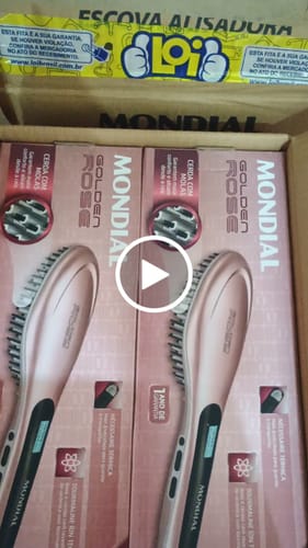 Customer video review of Escova Alisadora Elétrica Mondial Golden Rosê Ea-02 - Bivolt