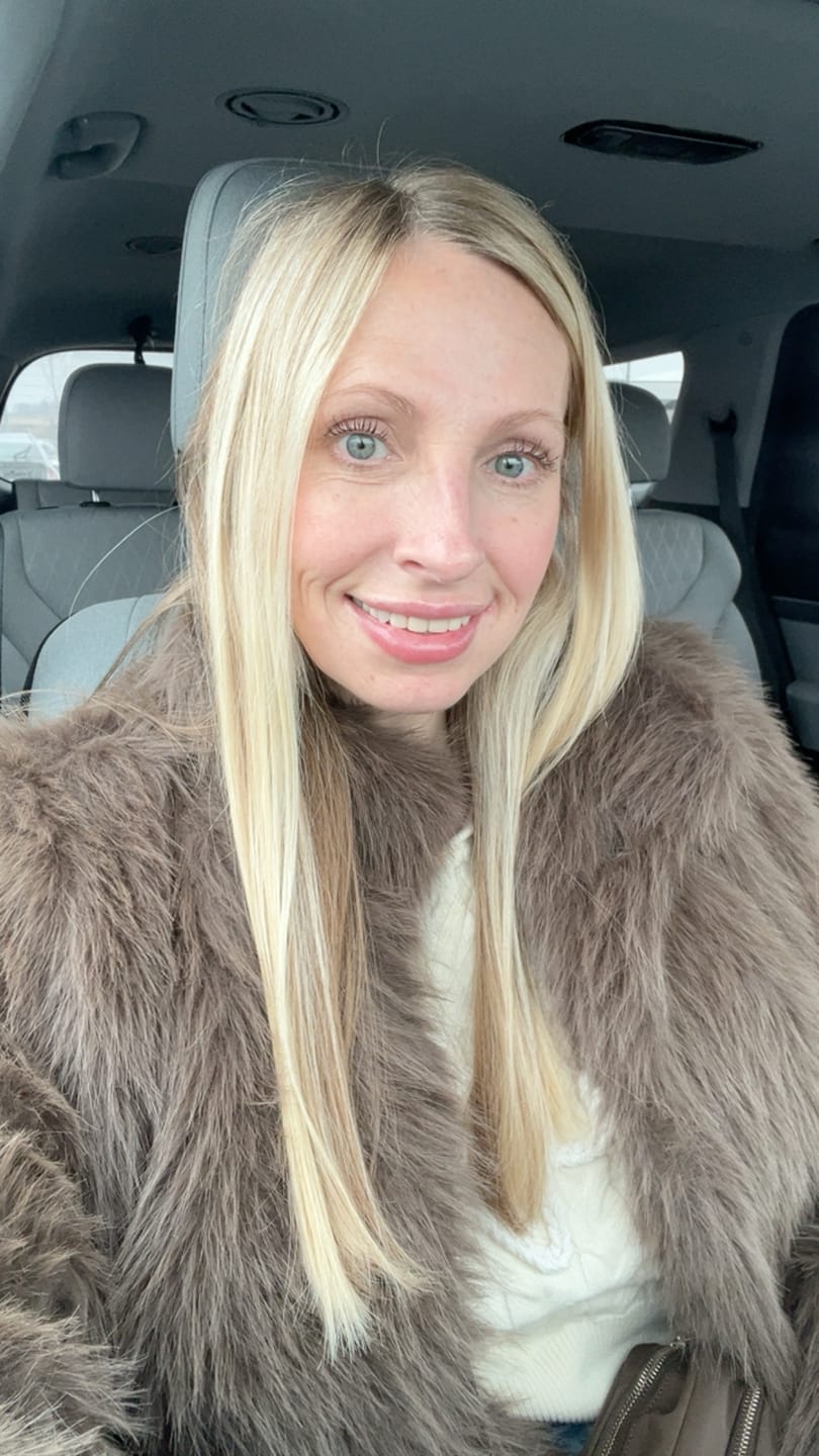 Customer photo review of Thalia Faux Fur Coat