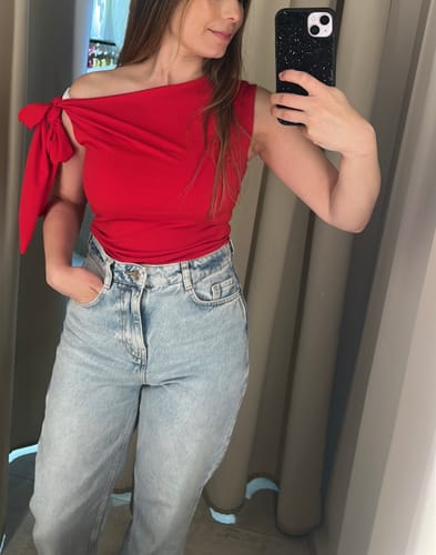 Customer photo review of TOP EMMA ROJO