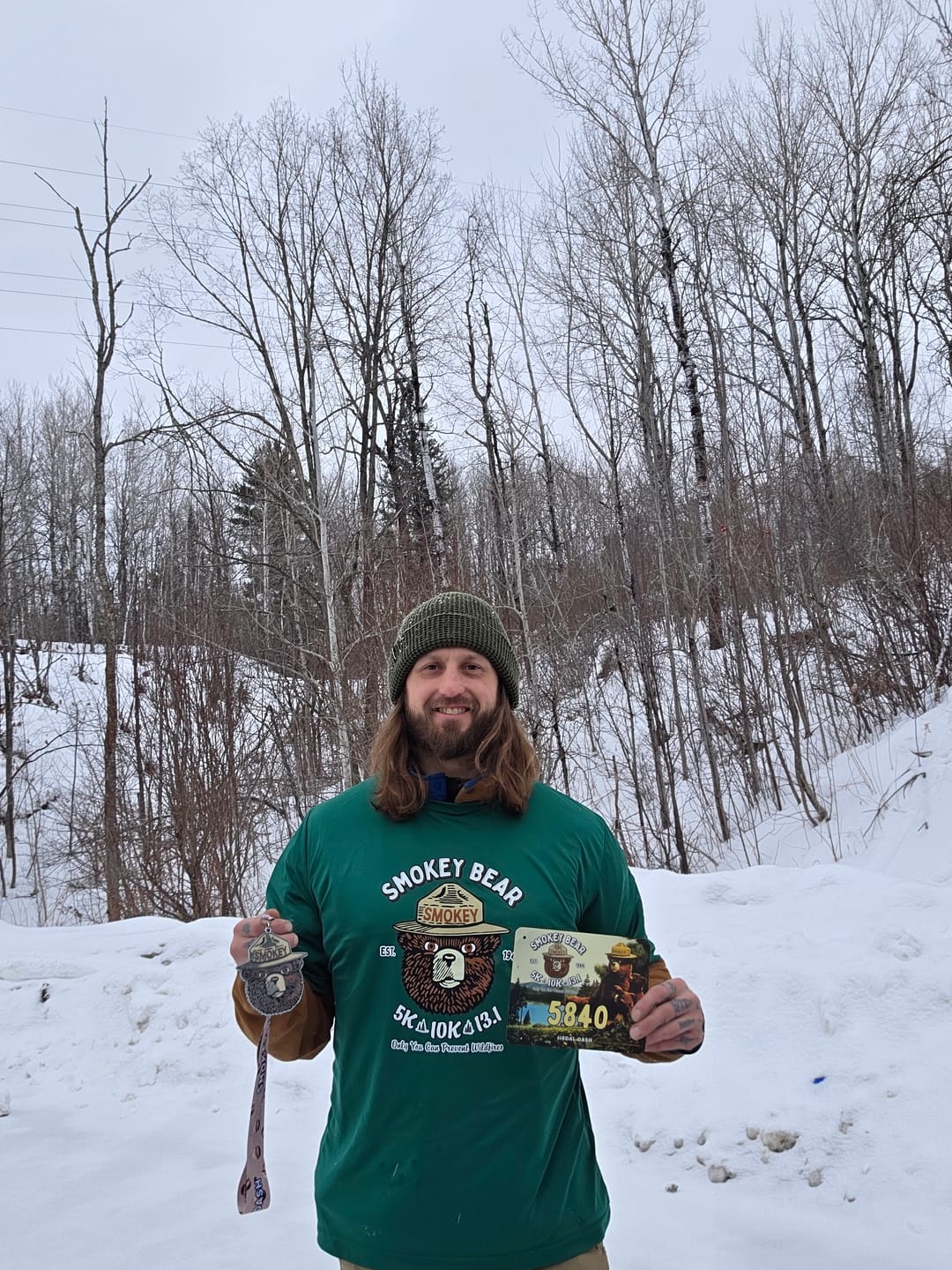 Customer photo review of Smokey Bear 5K/10K/13.1