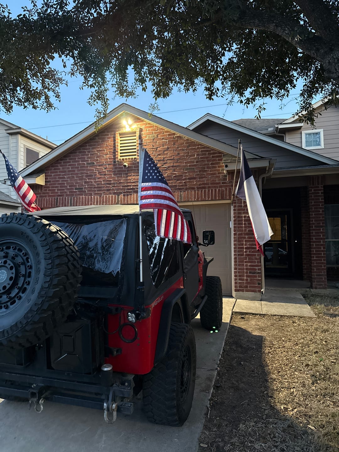 Customer photo review of 16" x 24" Boat Flag Set