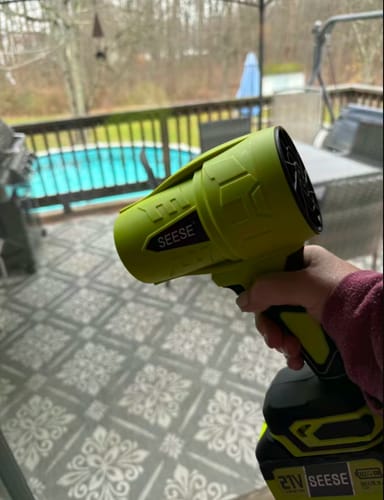Customer photo review of SEESE Cordless Leaf Blower