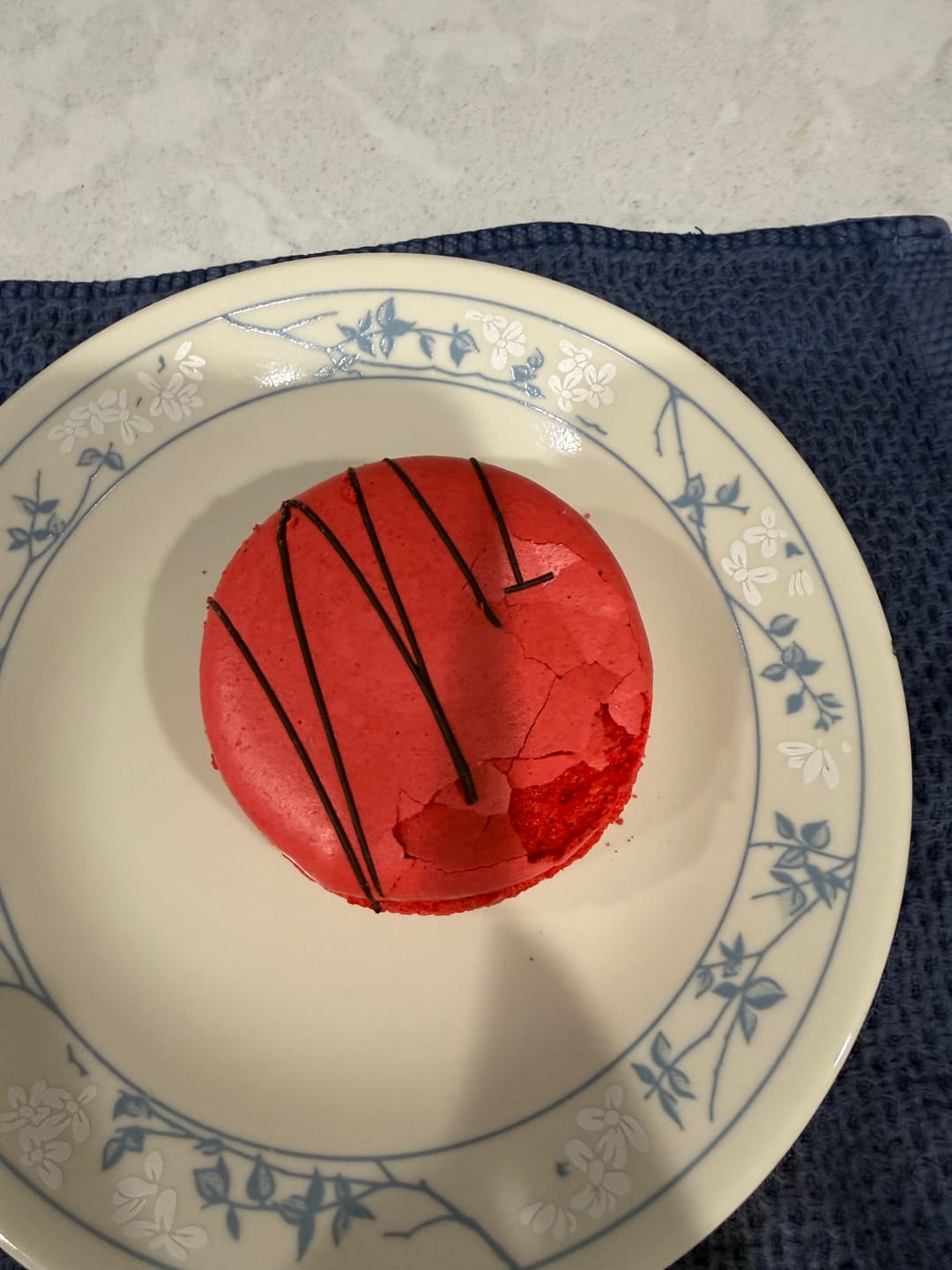 Customer photo review of Chocolate Covered Strawberry XL Macarons - Pack of 6