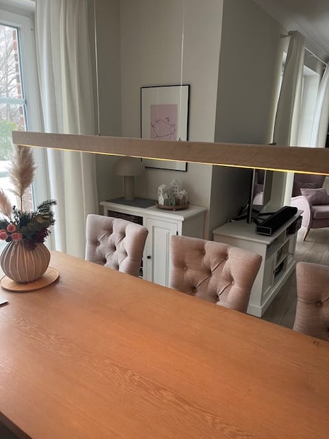 Customer photo review of Designer Pendelleuchte aus Massivholz, LED-Pendelleuchte - Tara