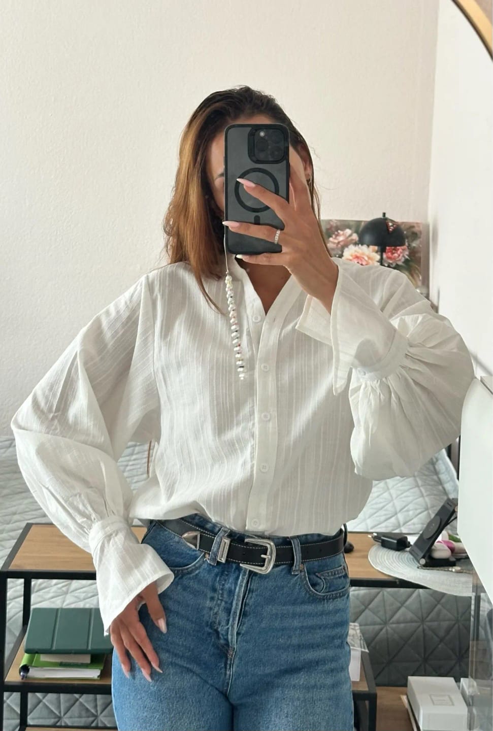 Customer photo review of Marielle Oversized Blouse