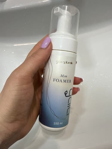 Customer photo review of MSM Foamer – pjena za pranje lica s MSM-om