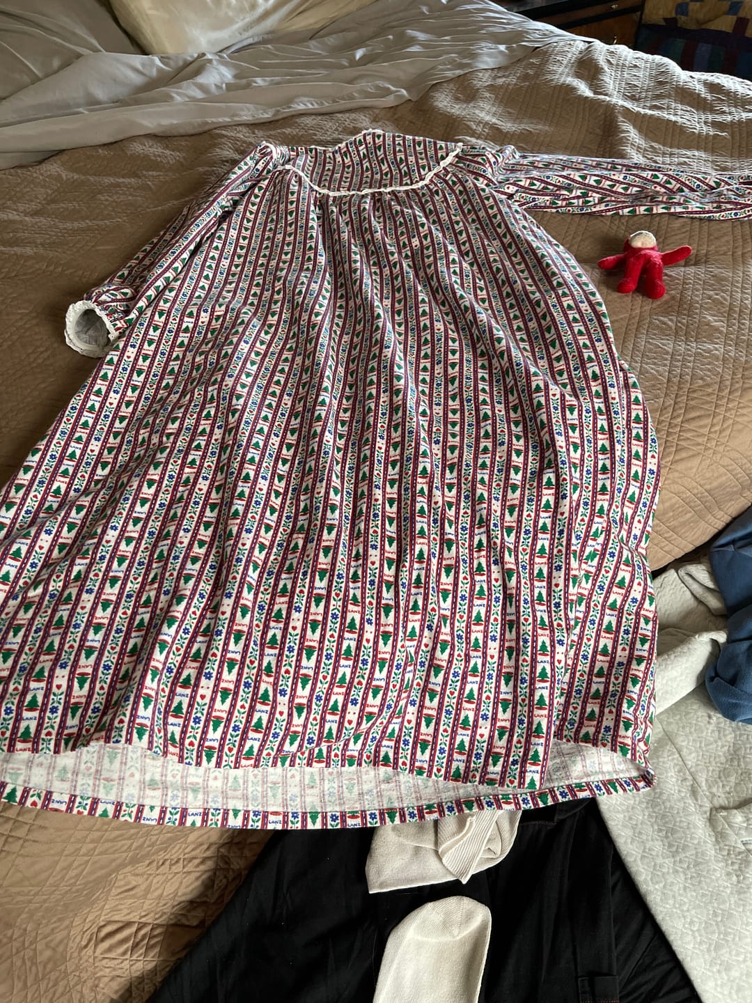 Customer photo review of Tree Tyrolean Flannel Gown