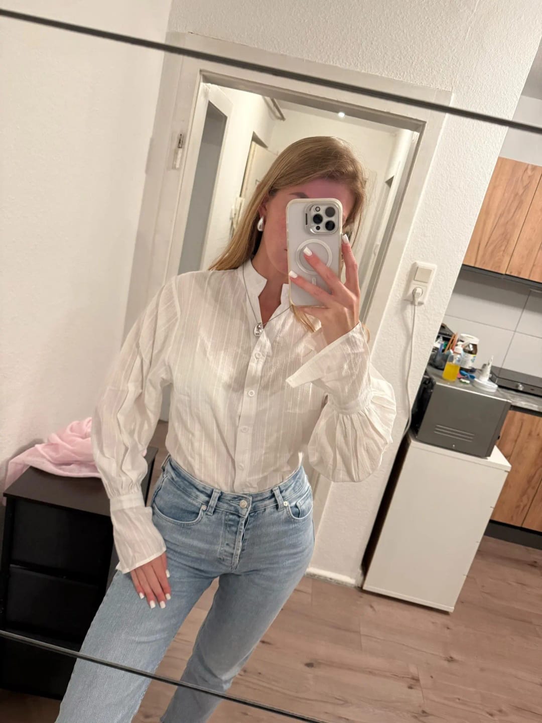 Customer photo review of Marielle Oversized Blouse