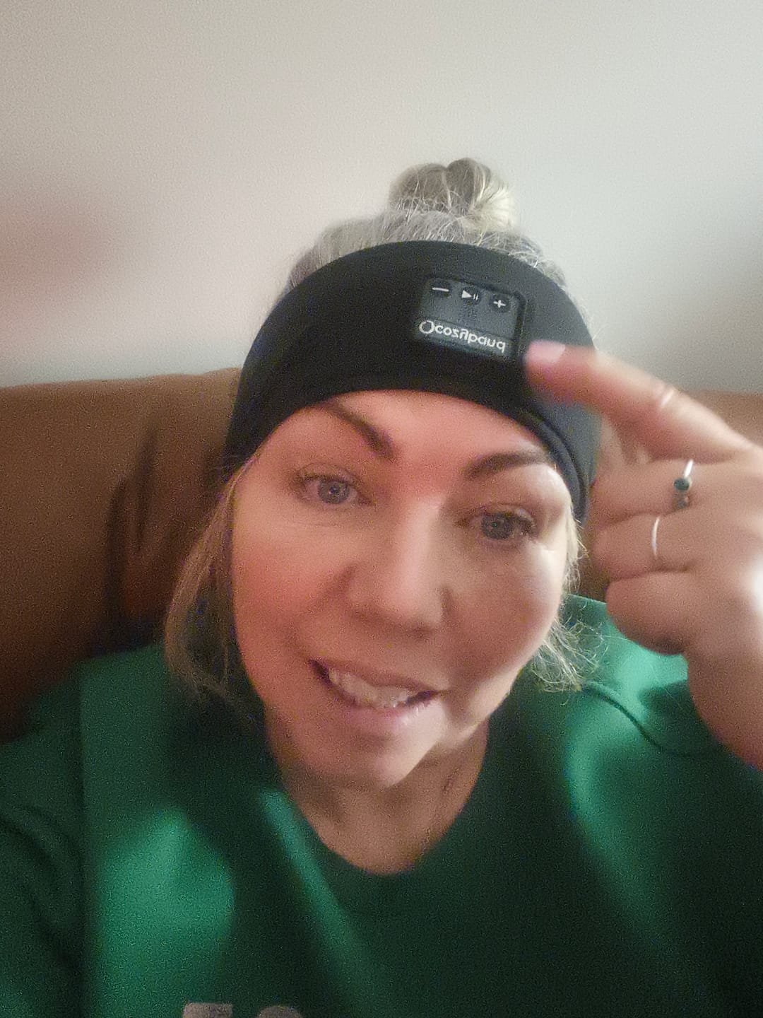 Customer photo review of CozyBand Wireless Headphones