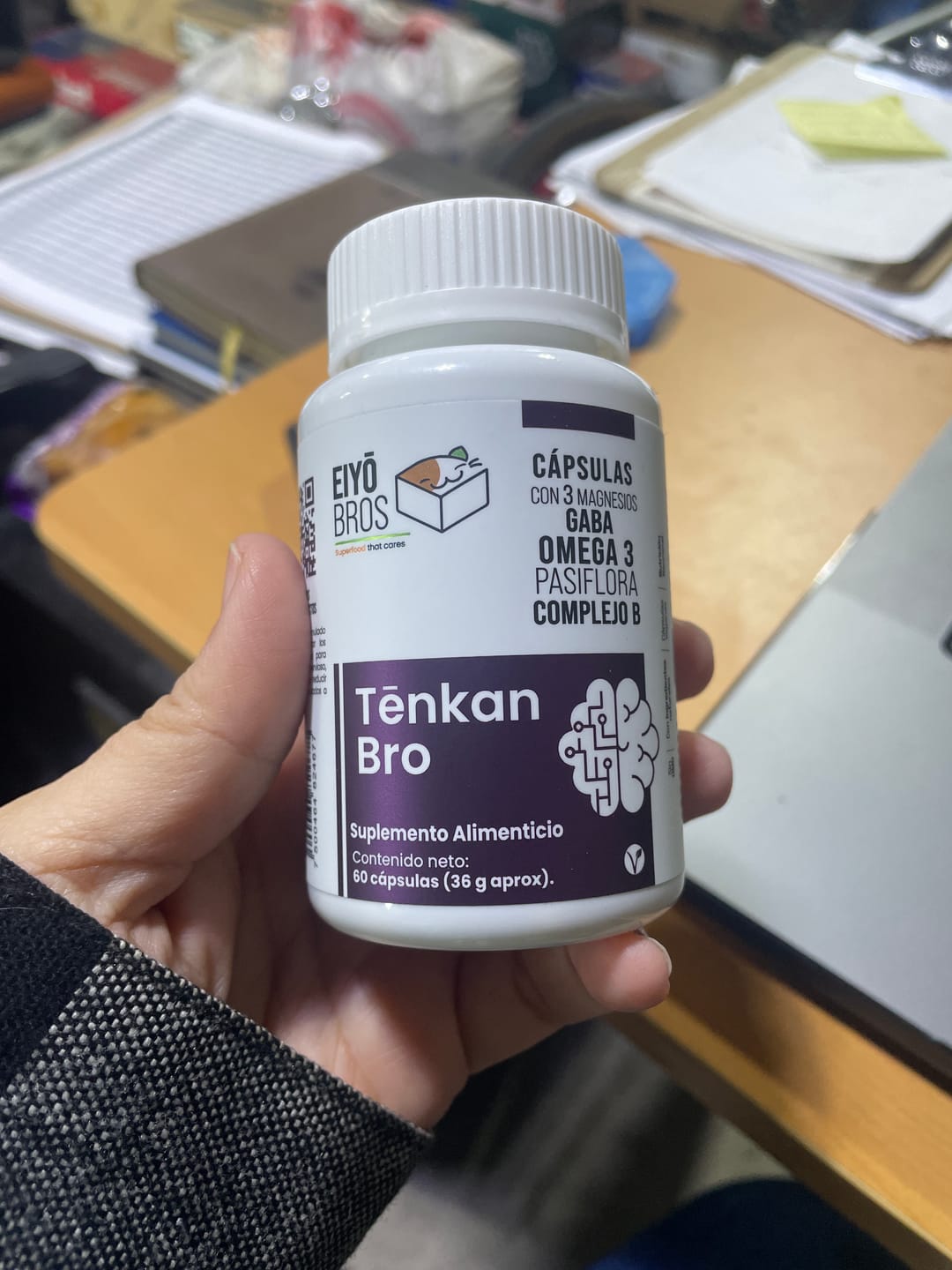 Customer photo review of Tenkan Neurobienestar – GABA, Magnesio, Pasiflora, Complejo B y Omega 3
