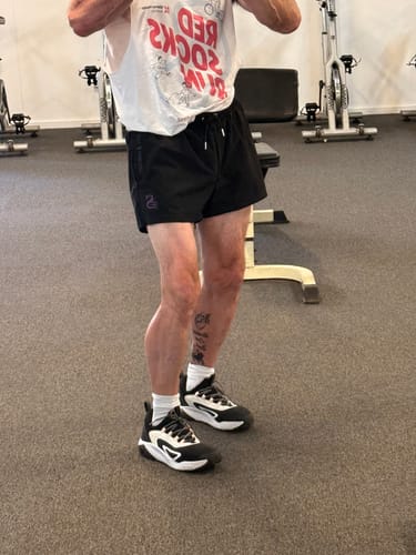 Customer photo review of Quads of the Gods | Trip Reflective Leg Day Shorts | Stay Shredded
