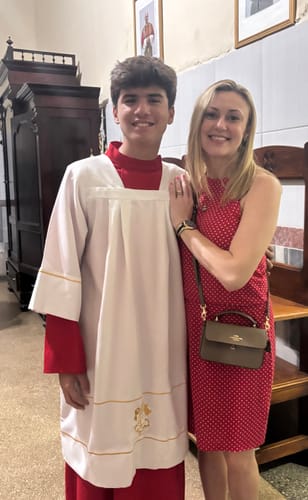 Customer photo review of Mini Josie Top Handle Bag (Gold/Dark Stone)