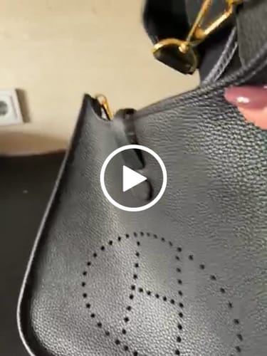 Customer video review of Evelyne 29cm Black Togo Ghw